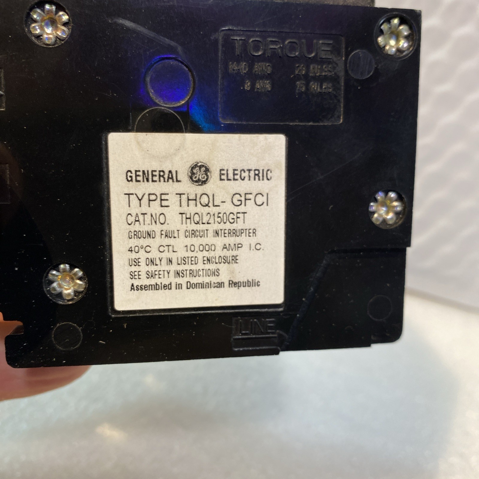 GE 50 Amp 240-Volts Double Pole Ground Fault Breaker with Self-Test