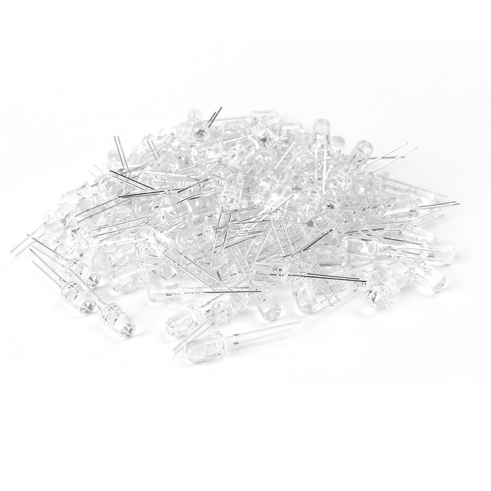 5mm Ultra Bright LED White Light Bulb Lamp 20000mcd Super Bright 100PCS Auto US