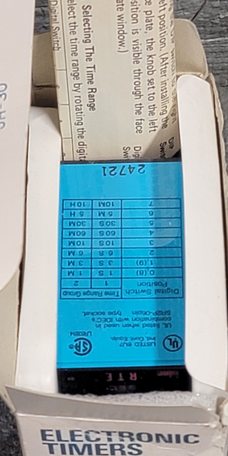 RTE-P11 Idec Relay New In Original Box 120VAC New Old Stock