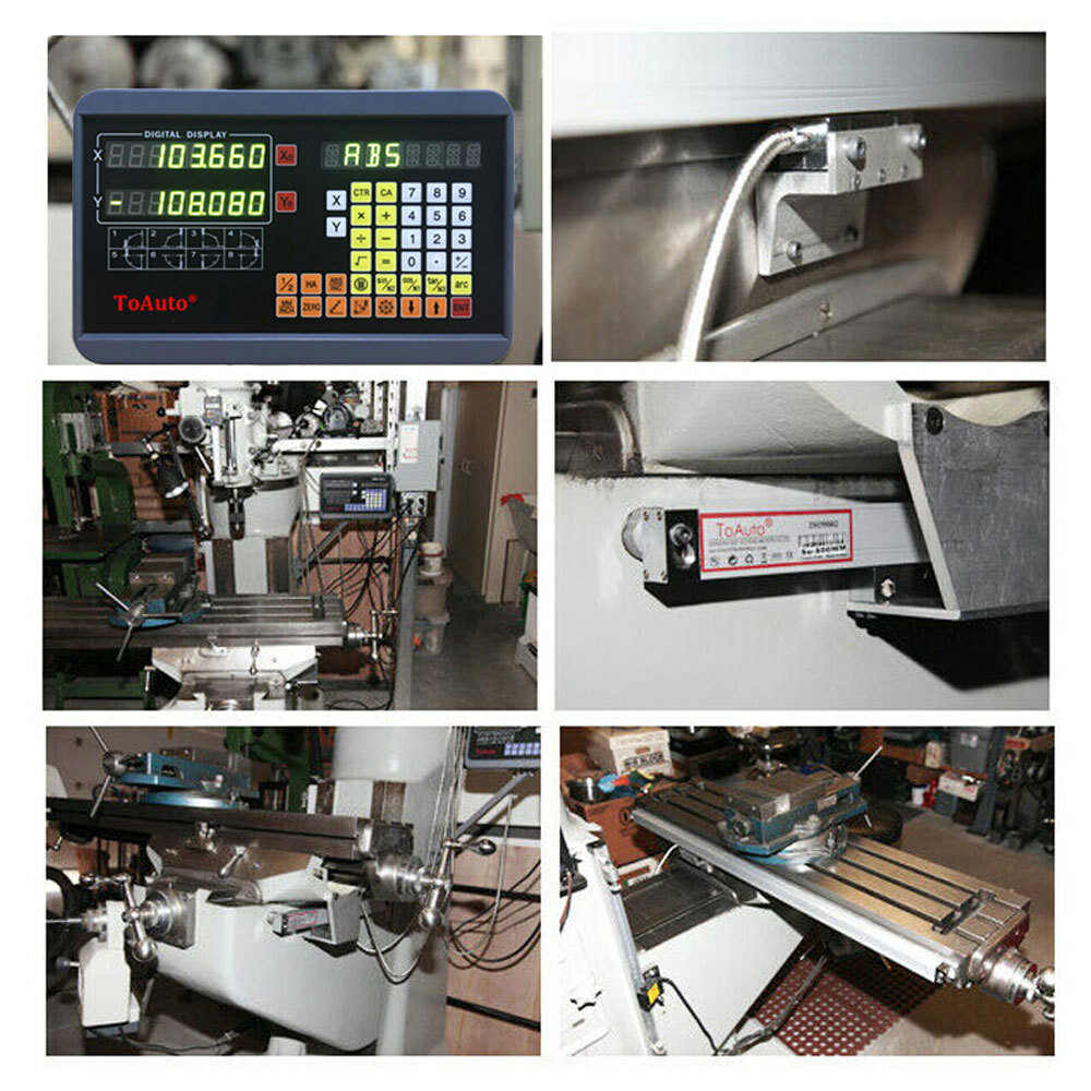 ToAuto 5um Linear Scale 100-1000MM Linear Glass Scales for Bridgeport Mill Lathe