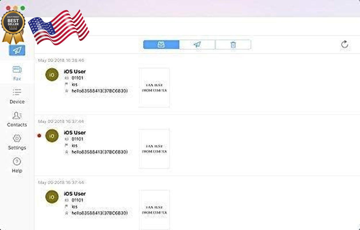 CimFAX A5 Paperless Fax Machine Send Fax from PC/Mobile Phone via Fax Line 24