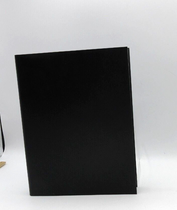 Sketch Write Sketchbook and Journal Leather Cover 7×9″ Graphic Image BLACK