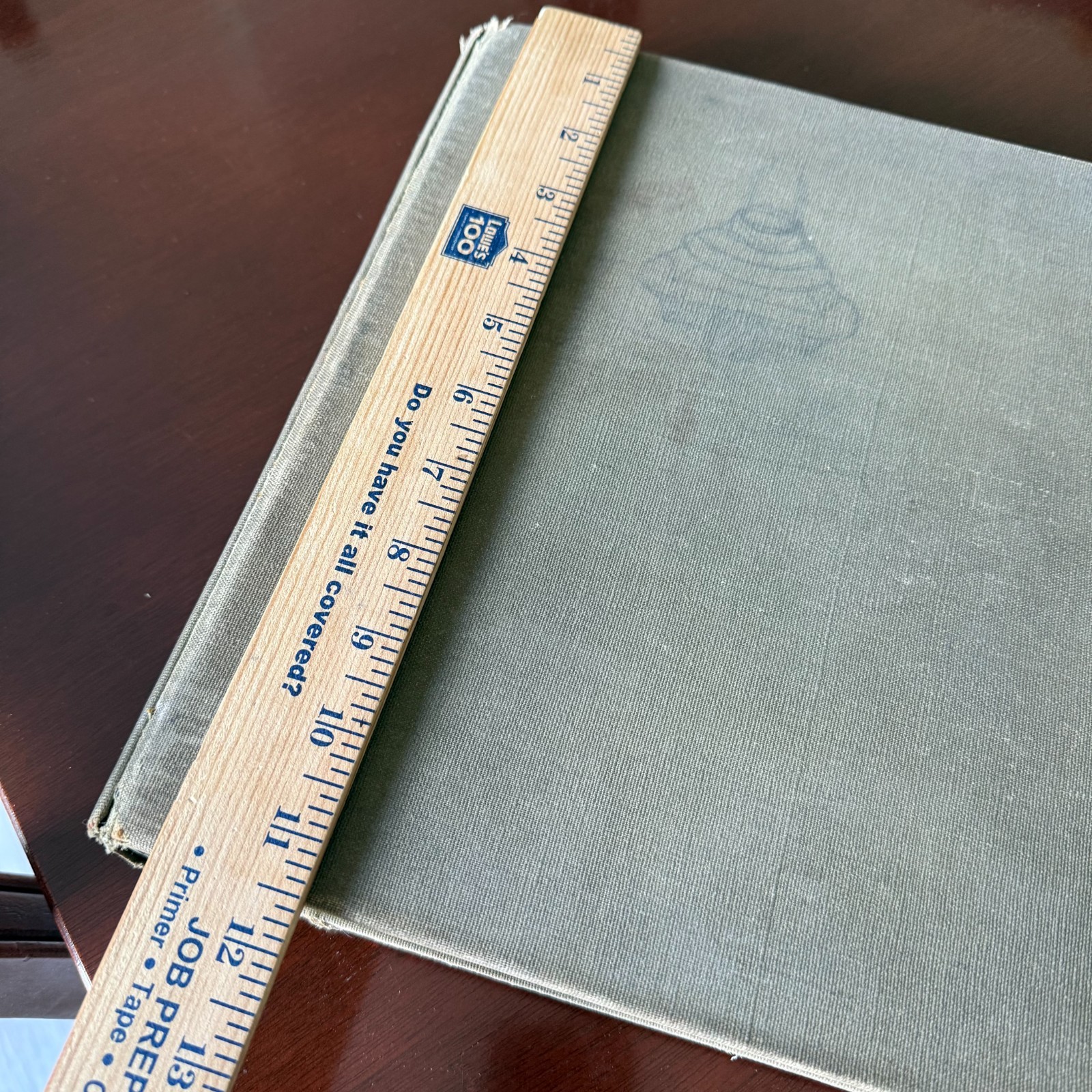 Boorum & Pease Vintage No. S2552ML Account Ledger 3 Ring Binder Stencil Office