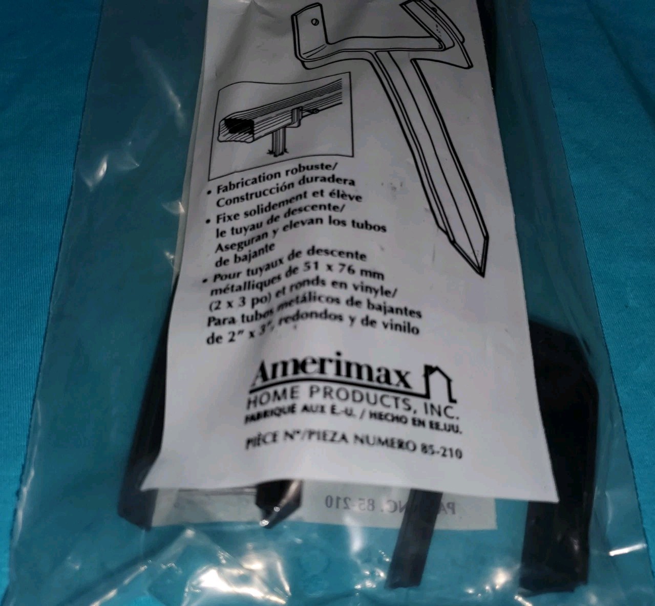 AMERIMAX HOME PRODUCTS 85210 Downspout Anchor, 2-Pack, NEW FREE SHIPPING