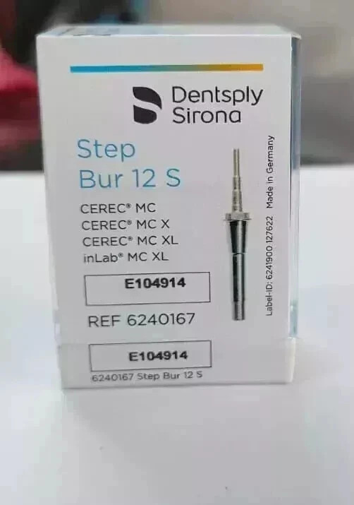 Sirona CEREC Milling Step Bur 12S # 6240167 For CEREC Step Bur Pack of 6 pcs F S