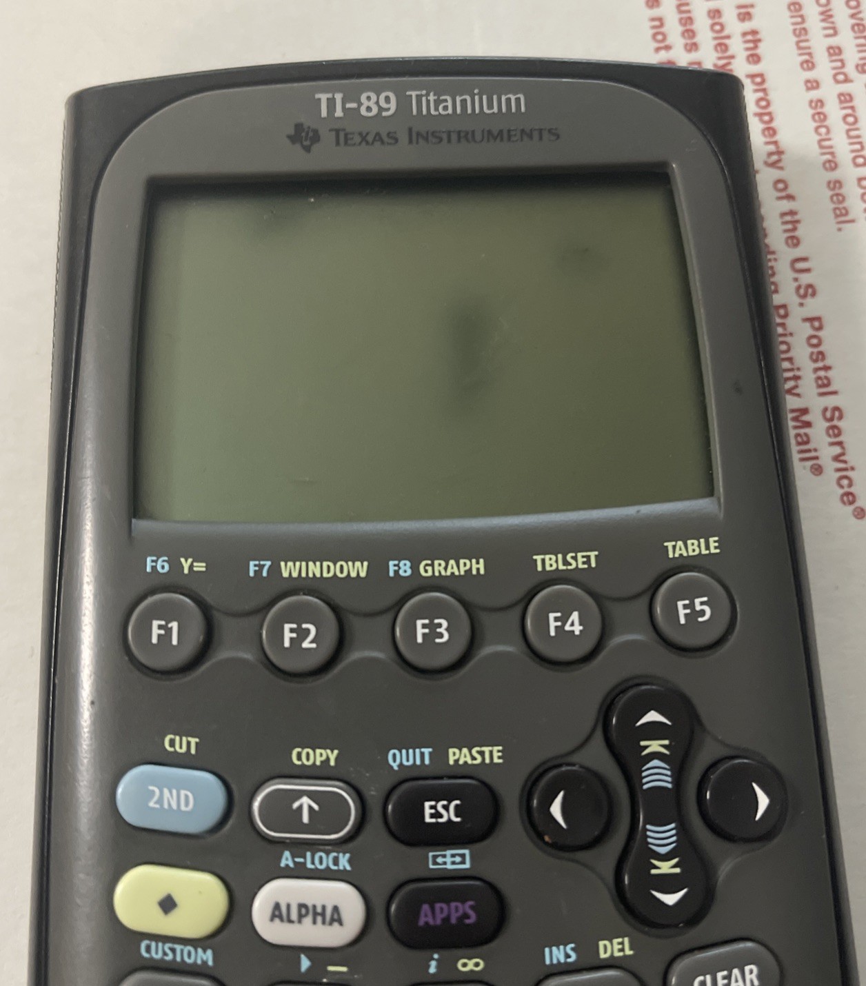 Lot of 2 Texas Instruments TI-89 Titanium Graphing Calculators For Parts/Repair