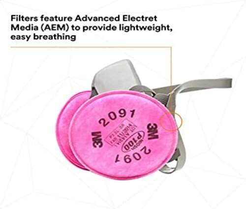 3M Half Face Respirator Mask P100 Particulate Welding Painting Dust Construction