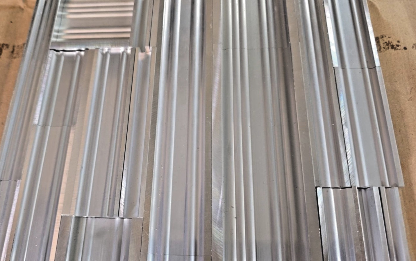 Letterpress Furniture Aluminum Spacing Material,Set#6=23 pieces 2 lb 12oz/1.2kg