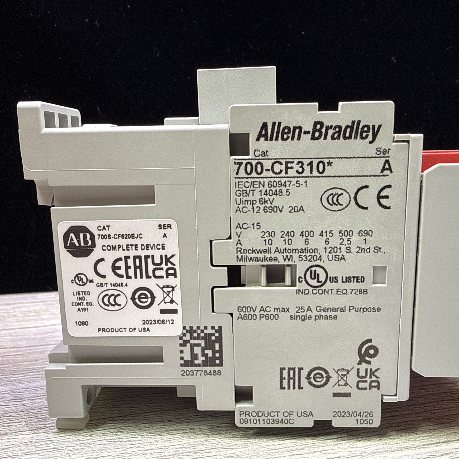 Allen-Bradley 700S-CF620EJC Guardmaster Safety Control Relay
