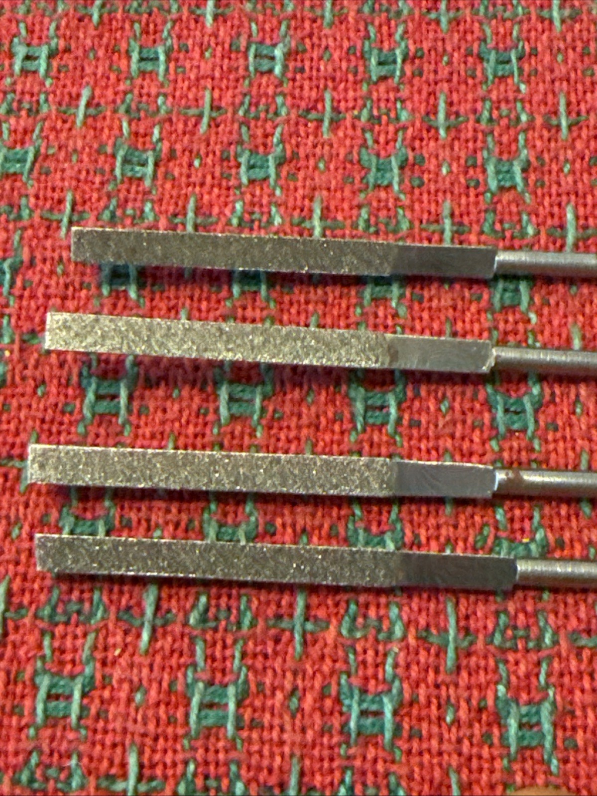 Machine File Diamond Grit 120 Three Square Triangle USA 🇺🇸 4pc