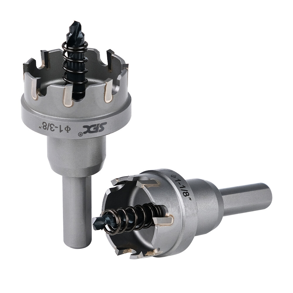 US TCT Hole Saw Carbon Hole Saw Set 3 Pcs 7/8», 1-1/8» and 1-3/8»