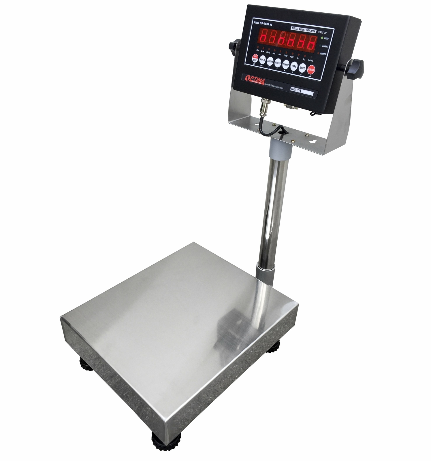 Ntep (20”x20”) Legal for Trade Stainless Steel Bench Scale 500 Lb x 0.1 Lb