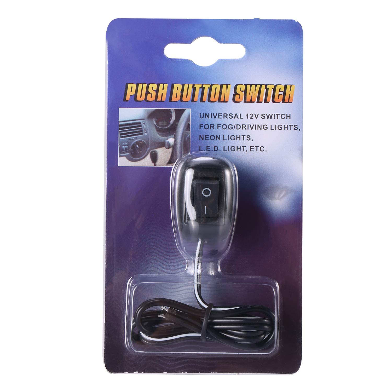 Universal Rocker Switch Car DIY Paste Type ON/Off 12V DC Pre-Applied Adhesive