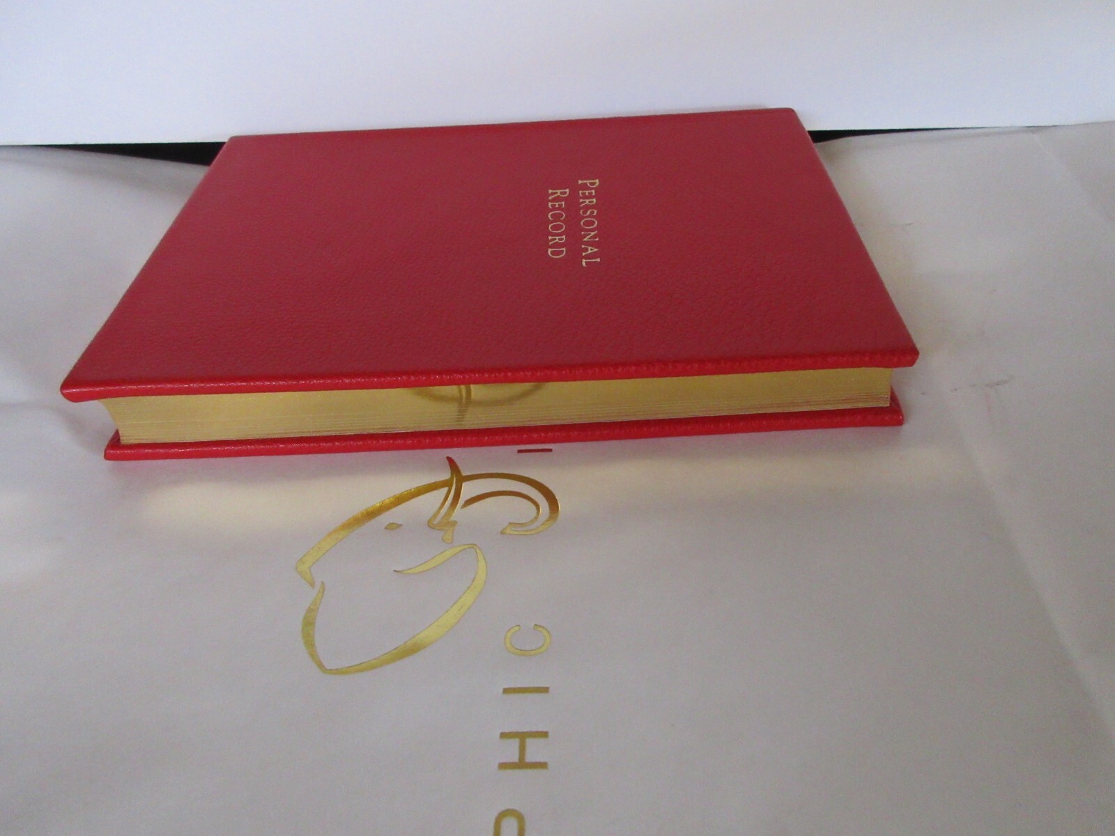 Personal Record: A Lifetime Memoir 8″ Leather Journal Graphic Image