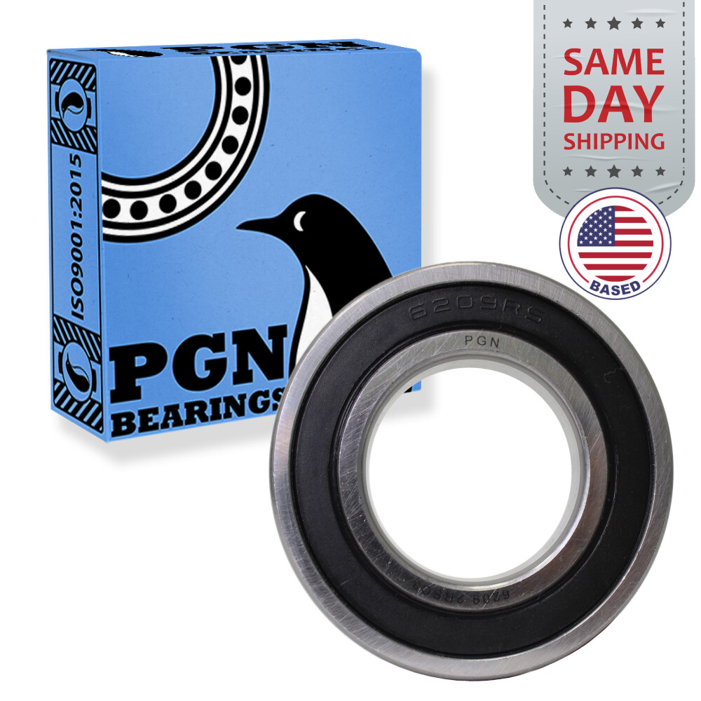6209-2RS Premium Rubber Seal Ball Bearing C3 EMQ, 45x85x19, 6209 2RS 6209rs
