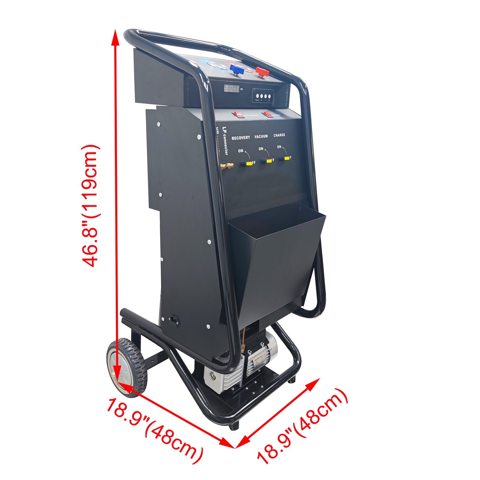 A/C Refrigerant Filler Car Air Conditioner Recovery Recycling Recharging Machine