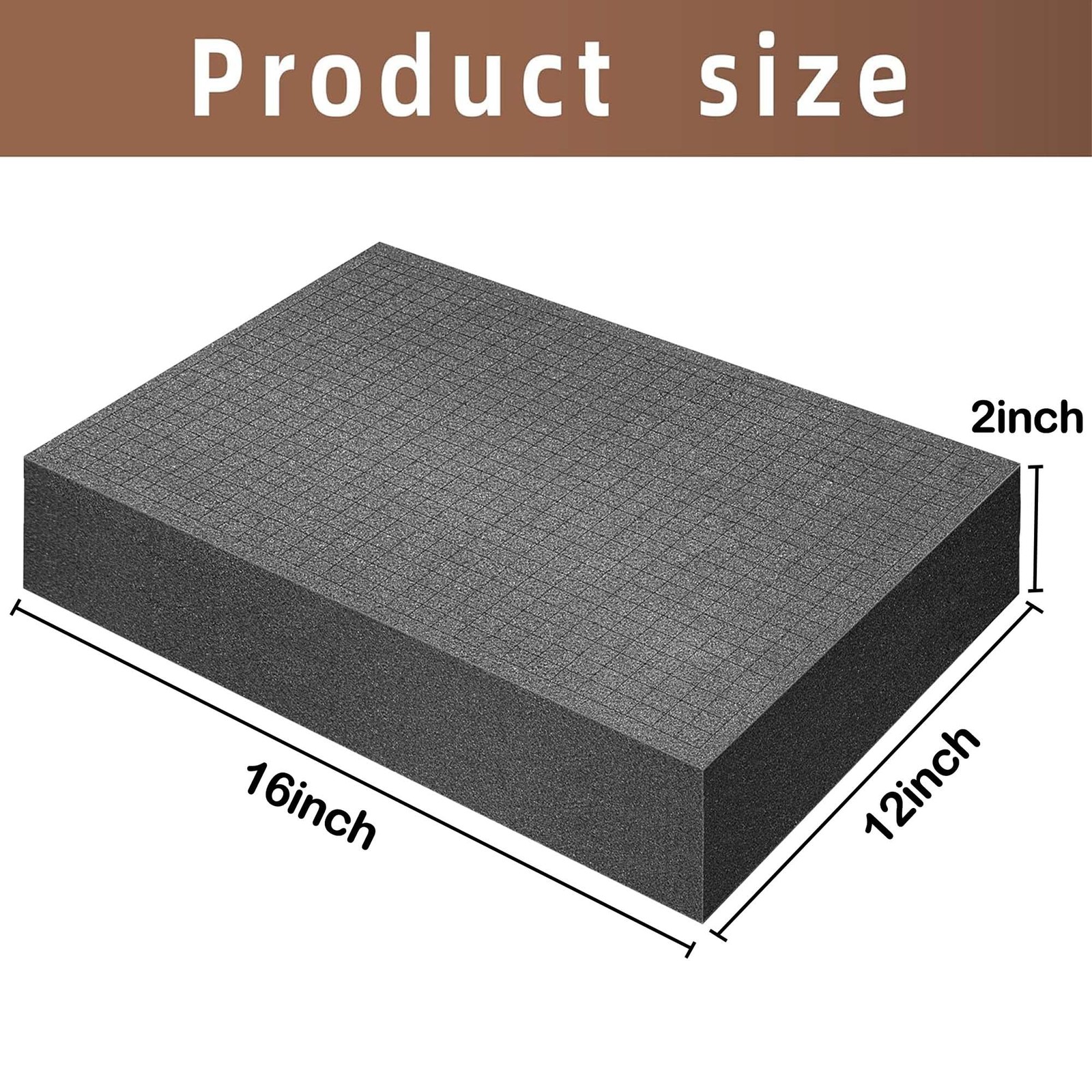 4 Pcs Pick and Pluck Foam 16 x 12 x 2 Inch Pick Apart Foam Insert Pluck Pre C…