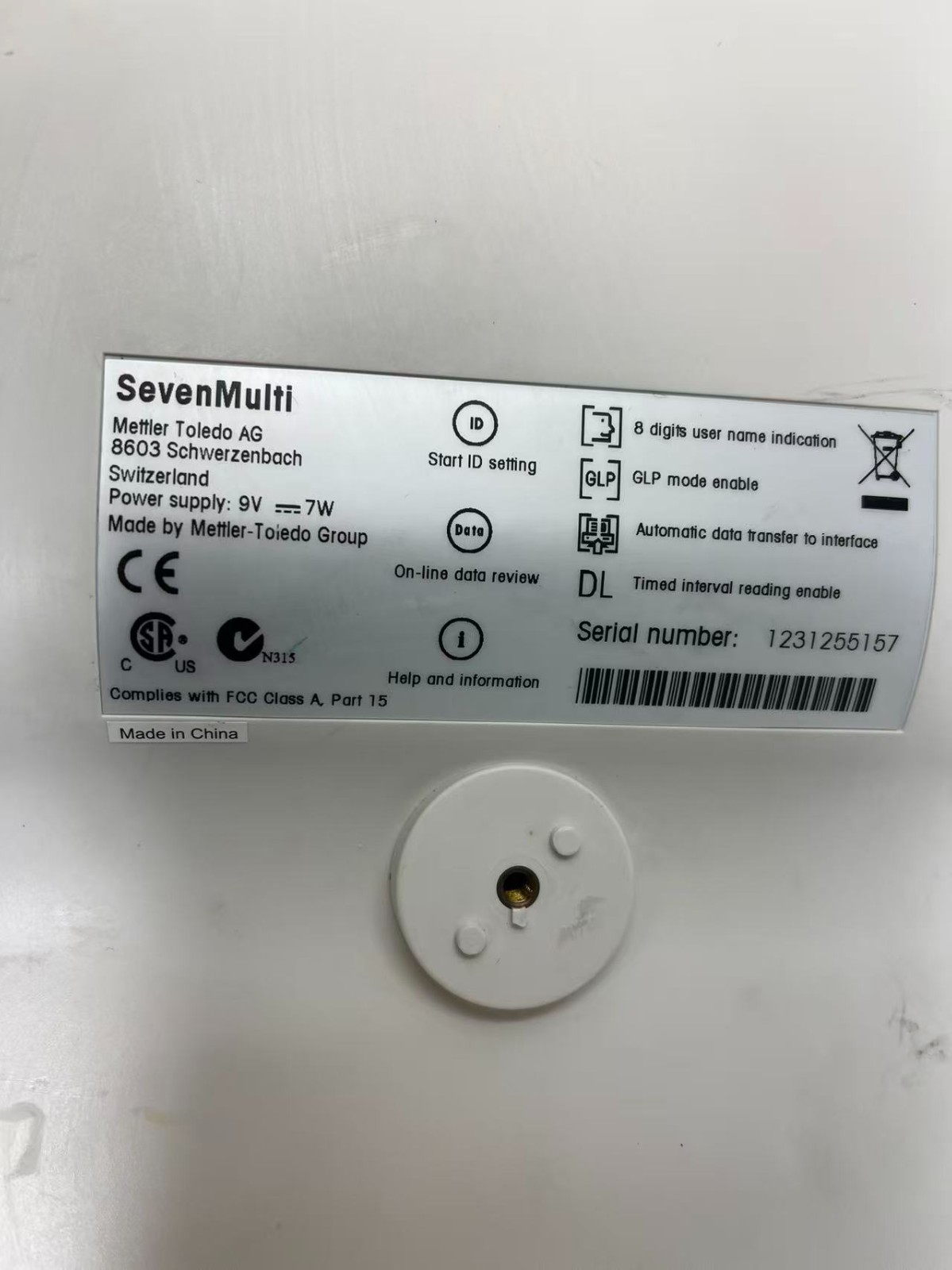 Mettler Toledo AG 8603 SevenMulti pH/mV/ORP Meter Benchtop Analyzer AS-IS