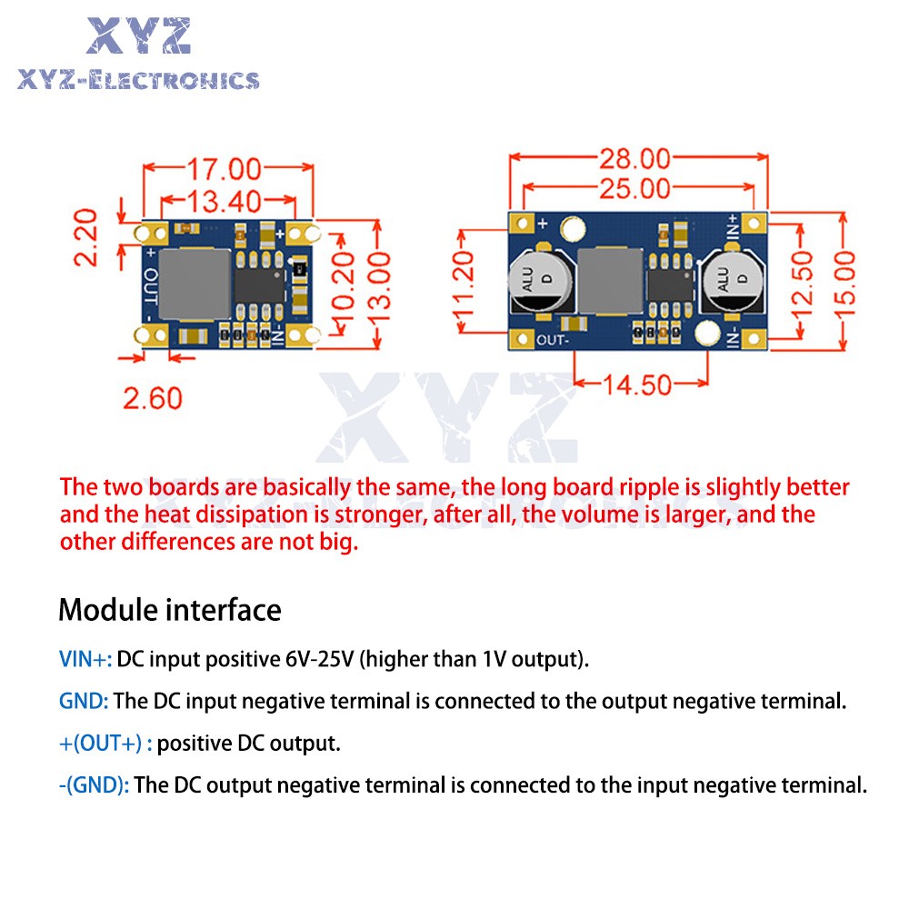 DC-DC 6V-30V to 5V/9V/12V Step-down Power Supply Module Mini Buck Module 3A