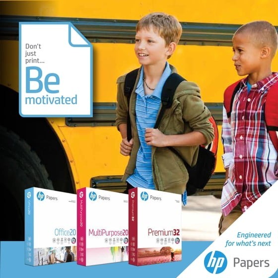 HP Copy & Print20, 20lb, 8.5 x 11, White, 1 Ream (750 sheets)