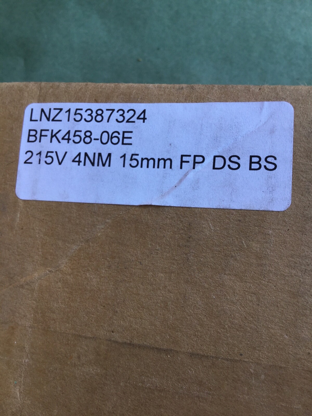 LENZE INTORQ BFK458-06E BRAKE KIT 215VDC,20W,4NM,15MM NEW IN BOX