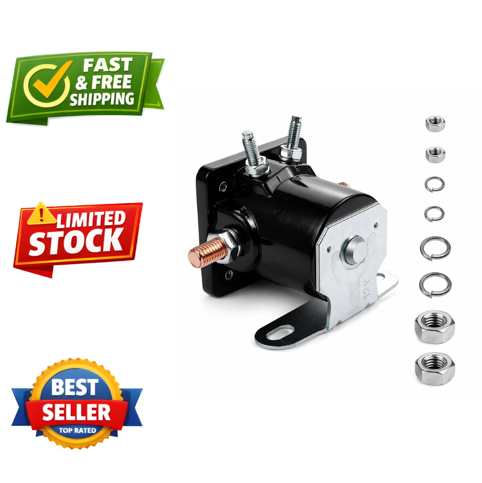 12V Starter Solenoid Relay Sw3, Upgrade Hot Rod Starter Solenoid for Ford, Je…