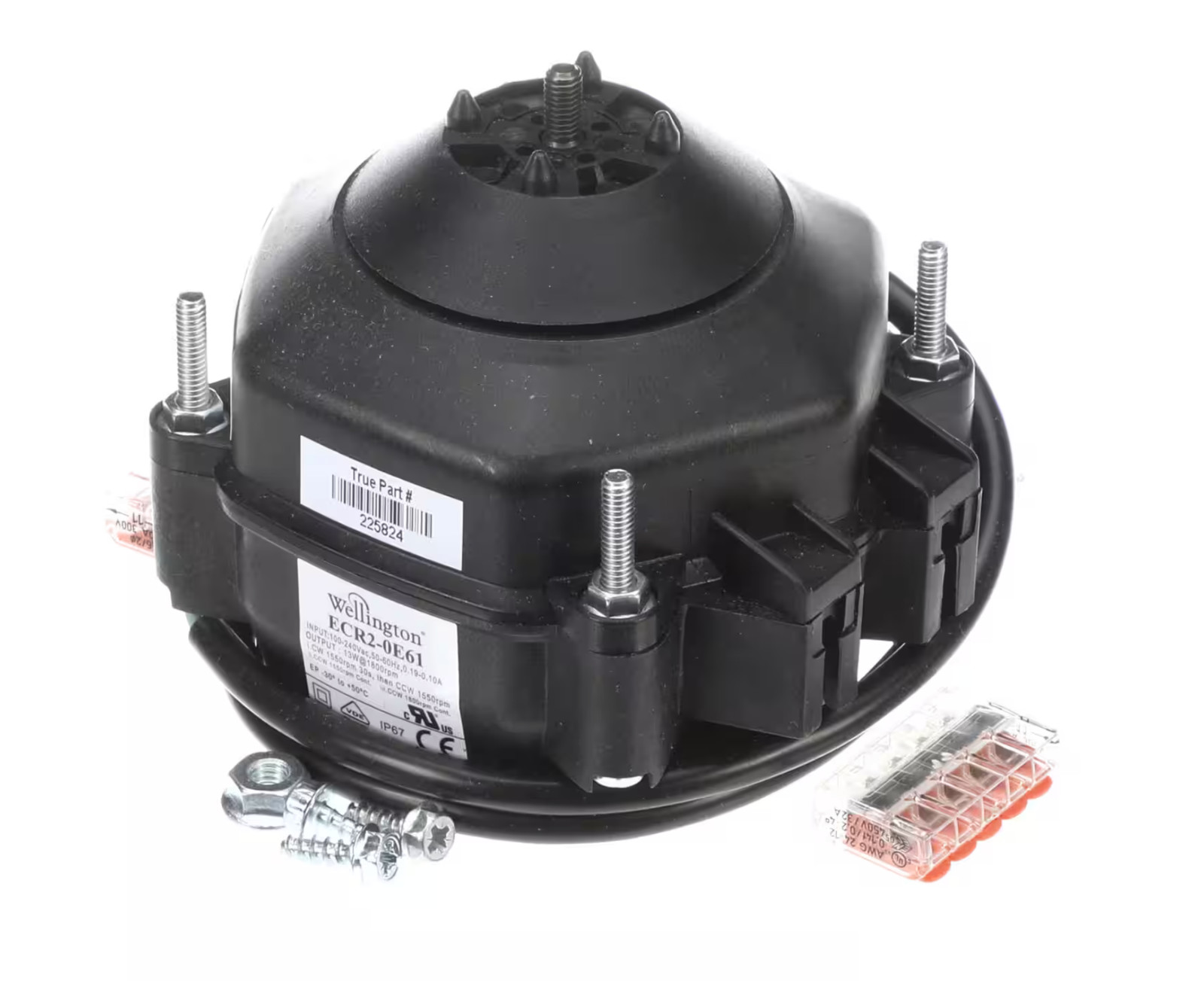 True 836283 OEM Fan Motor Kit, 100-240 Volt, 50/60HZ, 1800 Watt