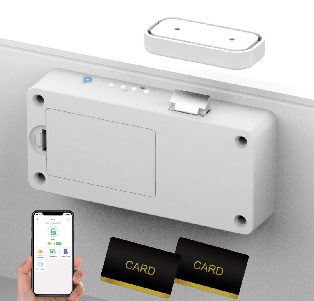 Smart Cabinet Lock, Hidden No Drill Adhesive Magnetic Baby Proofing Child Proof