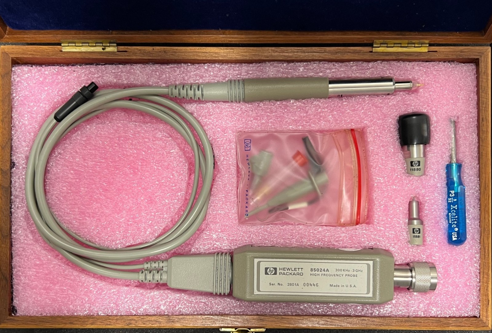 HP/AGILENT 85024A HIGH FREQUENCY PROBE, 300kHz to 3GHz, CALIBRATED TIL 03/2027!