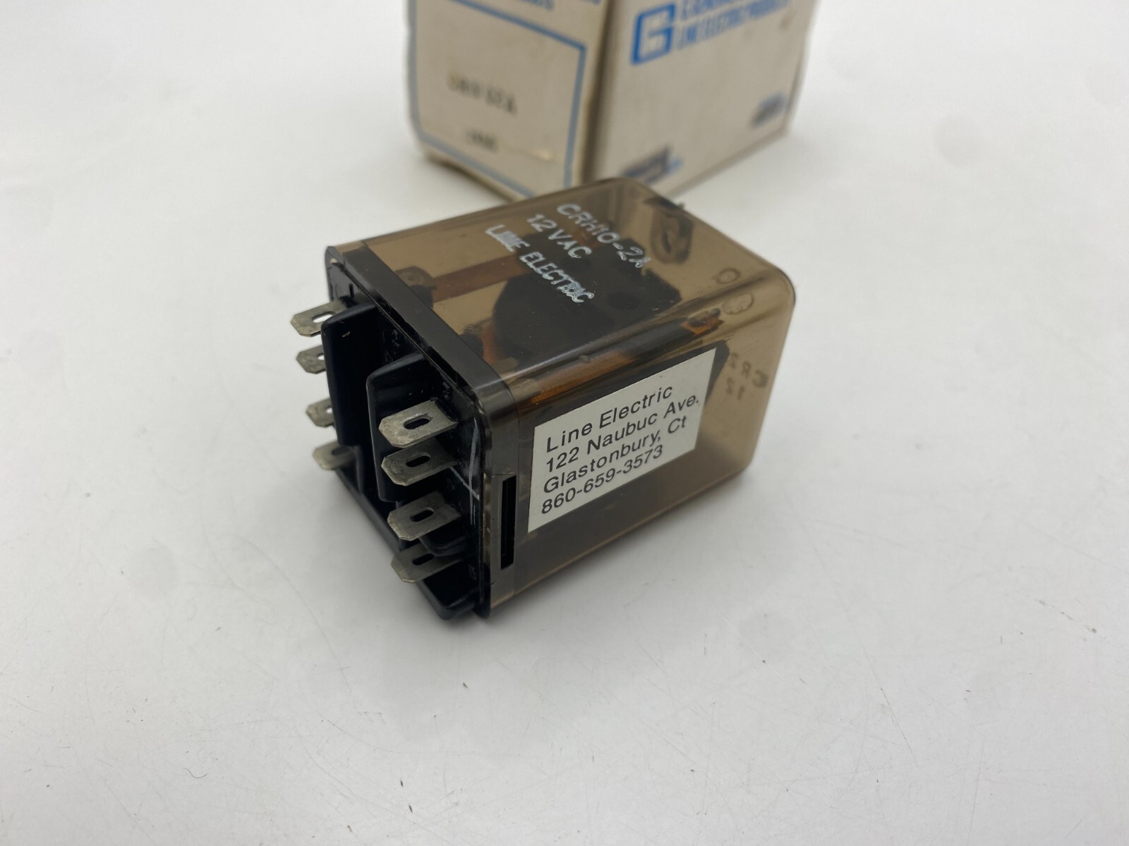 General Electric CR220HG78J05 Relay 12-Volt AC Coil 120/240 Volt 50/60Hz 8-Pins