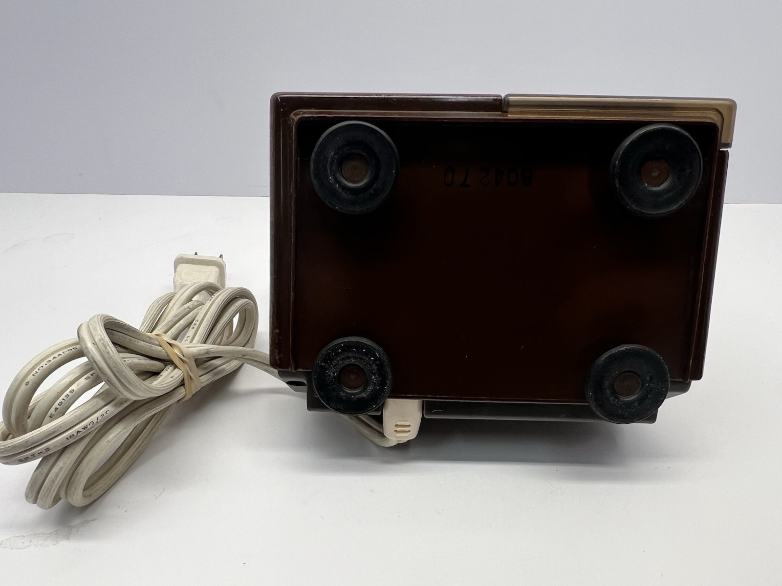 Vtg MCM Panasonic Brown Electric Pencil Sharpener #KP-110 Auto Stop/Tested/Works