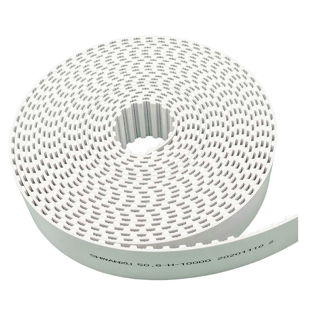 T5 AT5 T10 AT10 Open-ended PU Timing Belt 10-50mm Width White Polyurethane Belt