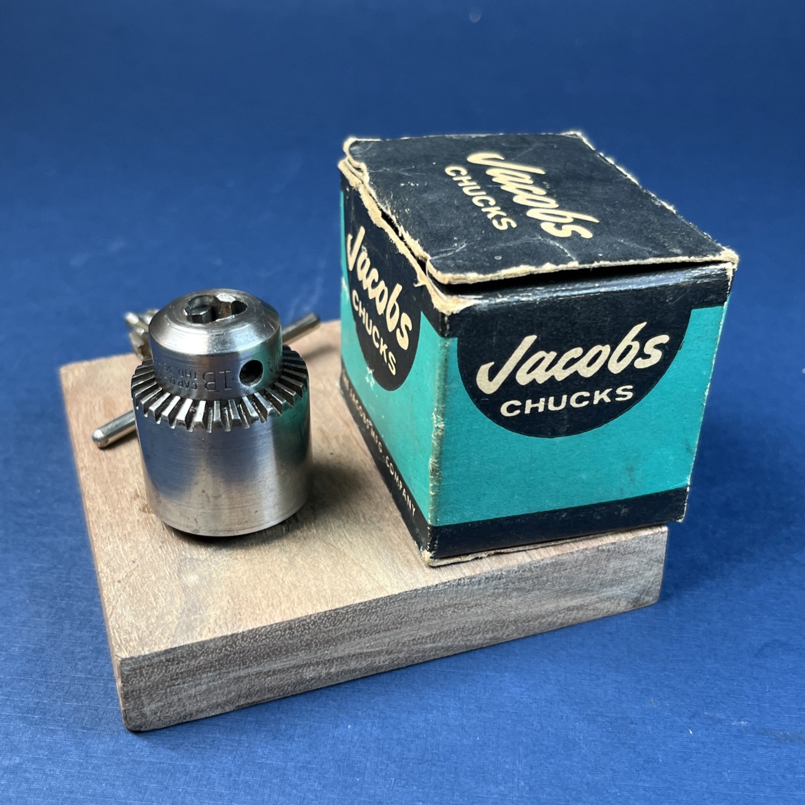 Jacobs No. 7B Drill Chuck, 0 to 1/4″ capacity, 3/8-24 mount, Hartford, USA