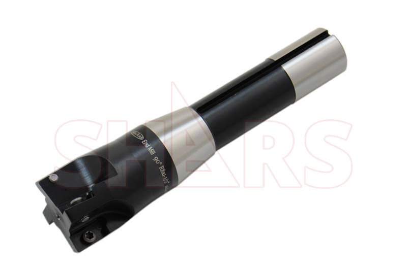 SHARS 1-1/2″ 90° INDEXABLE FACE END MILL R8 ARBOR 4FL APKT CERT Save $158 P[