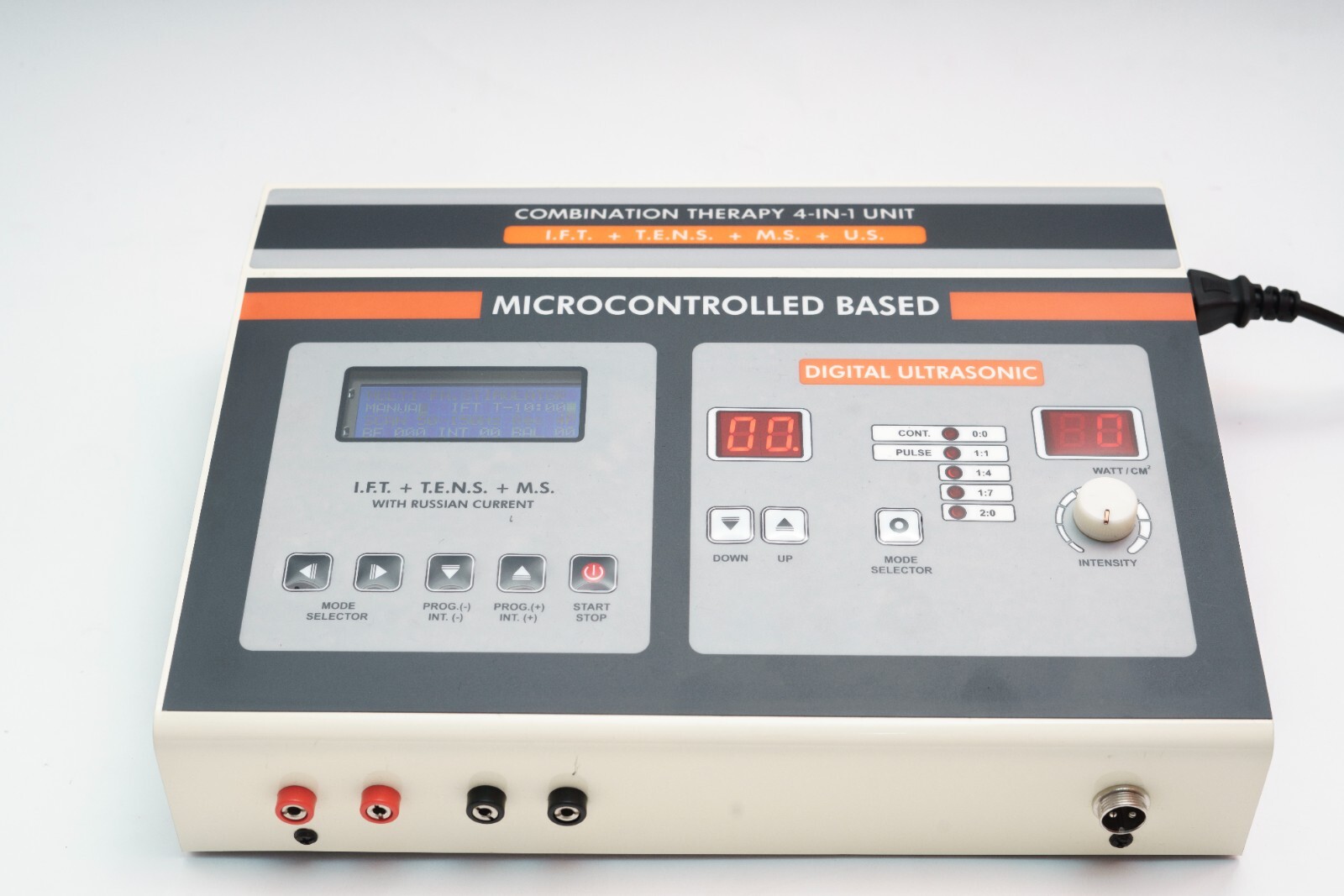 4 in 1 Combination Electrotherapy Four in one IFT + TENS +MS + Ultrasound 1MHz