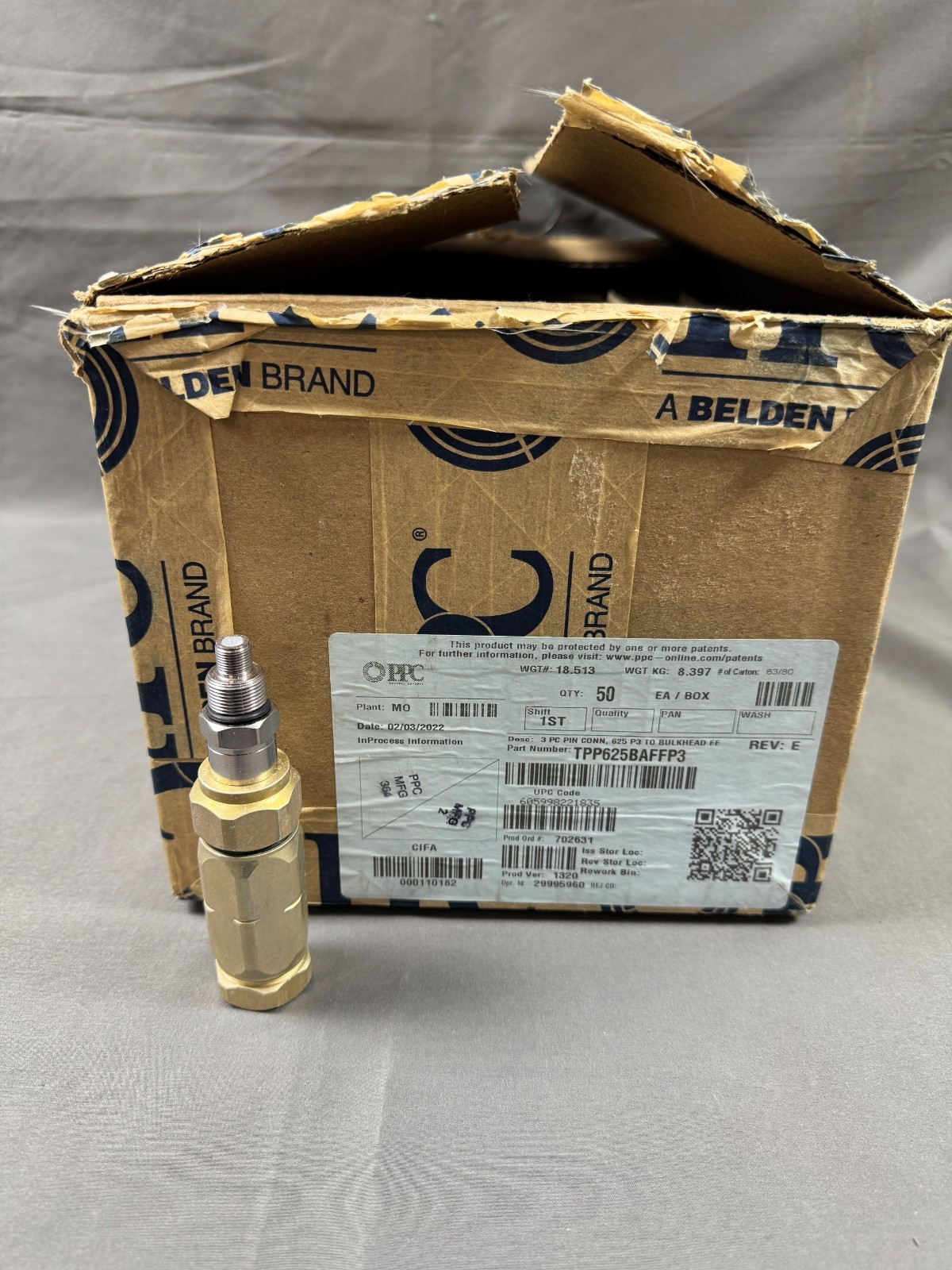 Qty 50 – PPC TPP625BAFFP3 Piece Pin Connector For P3,TX,T10,MC2