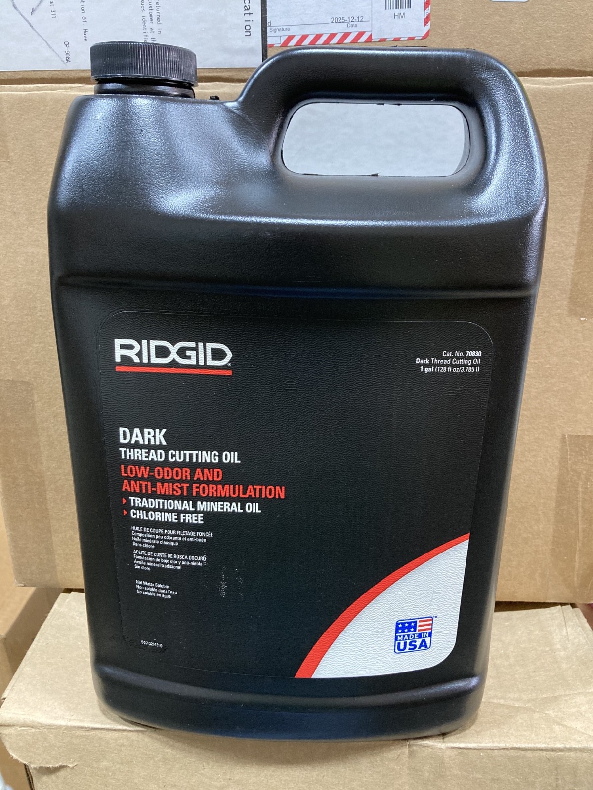 Ridgid Dark Thread Cutting Oil – 1 Gallon