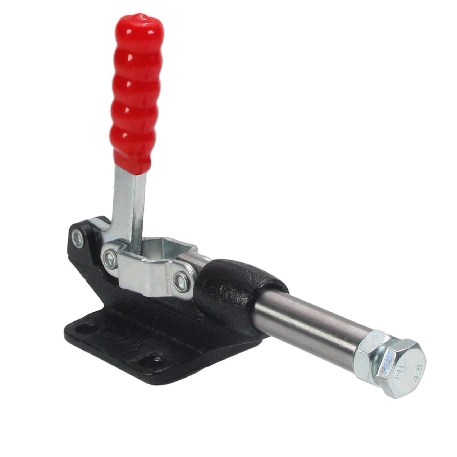 Adjustable Toggle Clamp Push Pull Action 851 Lbs High Carbon Steel Red