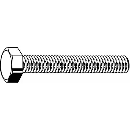 Zoro Select M01010.120.0070 Class 8.8, M12-1.75 Hex Head Cap Screw, Black