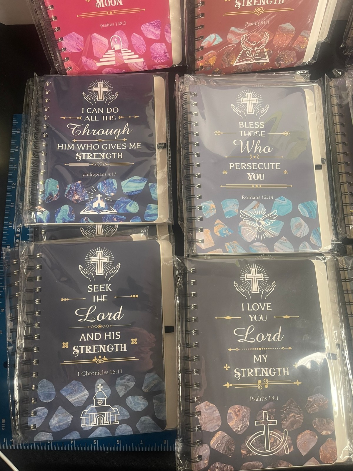 Pick&Choose Christian Inspirational Bible Verse Spiral Journals Lined Notebooks