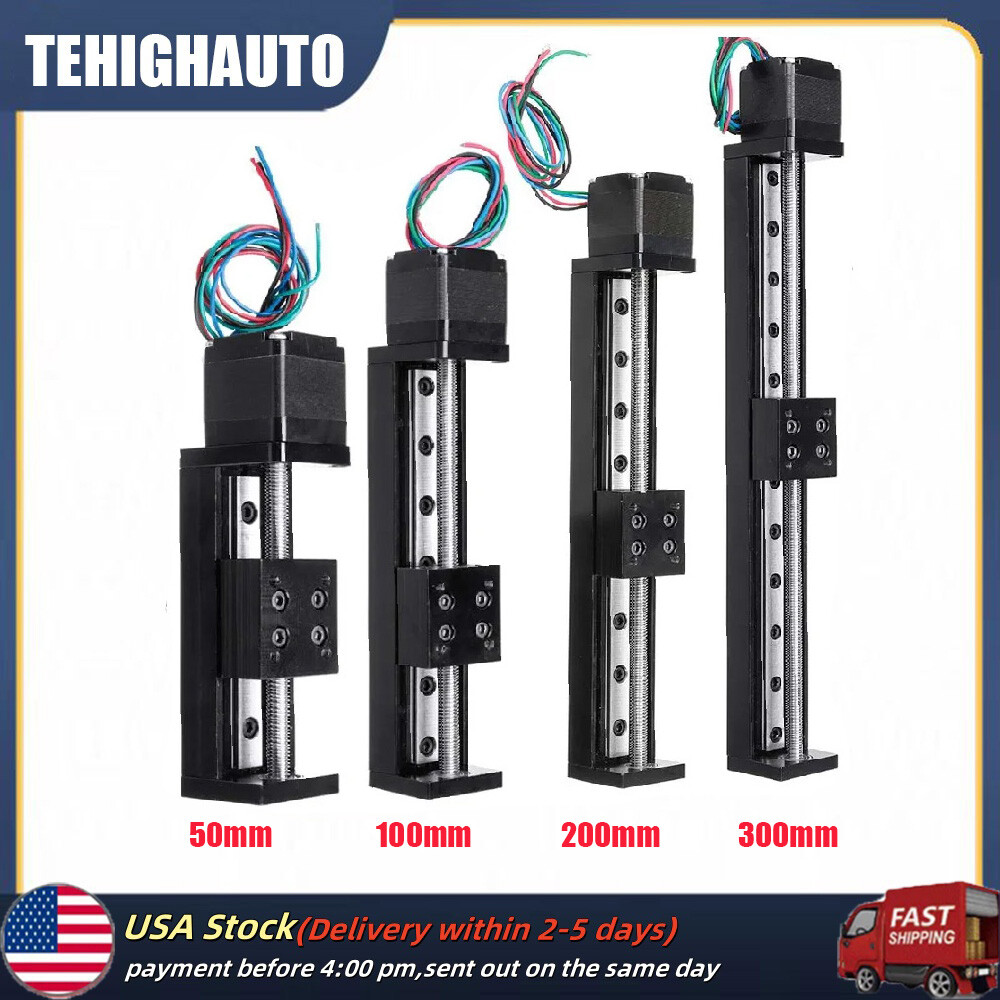 Mini Linear Motion Stage w/NEMA11 28mm Stepper Motor 50-300mm stroke CNC Parts