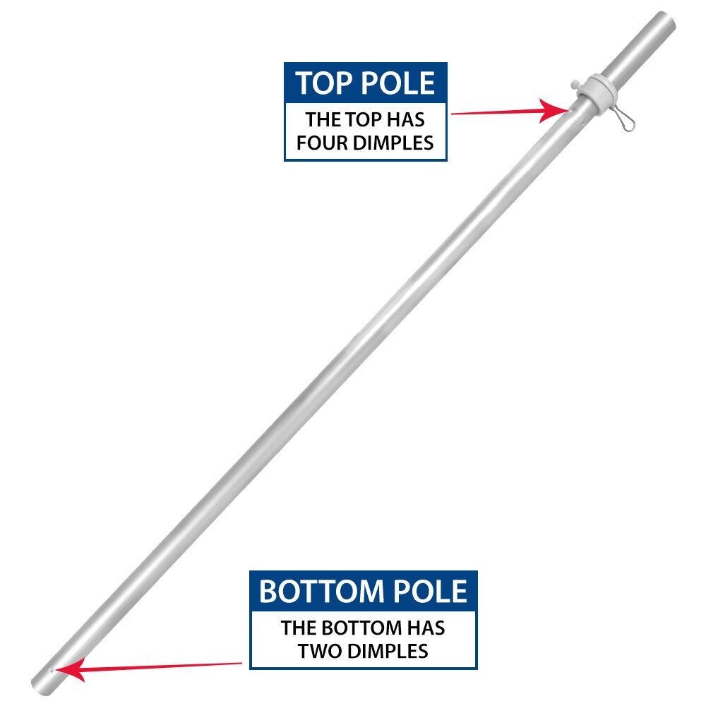 Open (Blue & White) Swooper Advertising Flag & Pole Kit