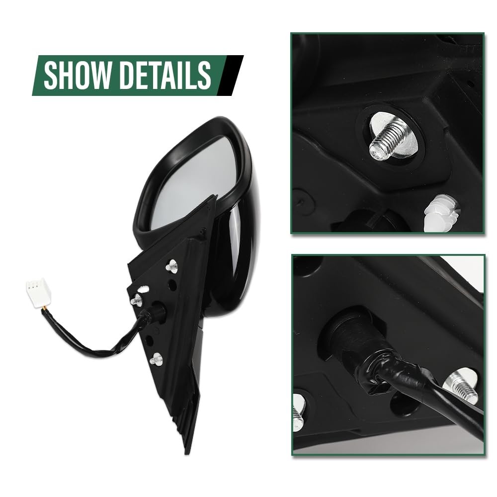 Power Mirror Left 3-Pin Manual Folding Honda Accord Sedan 18-22 76258TVAA02