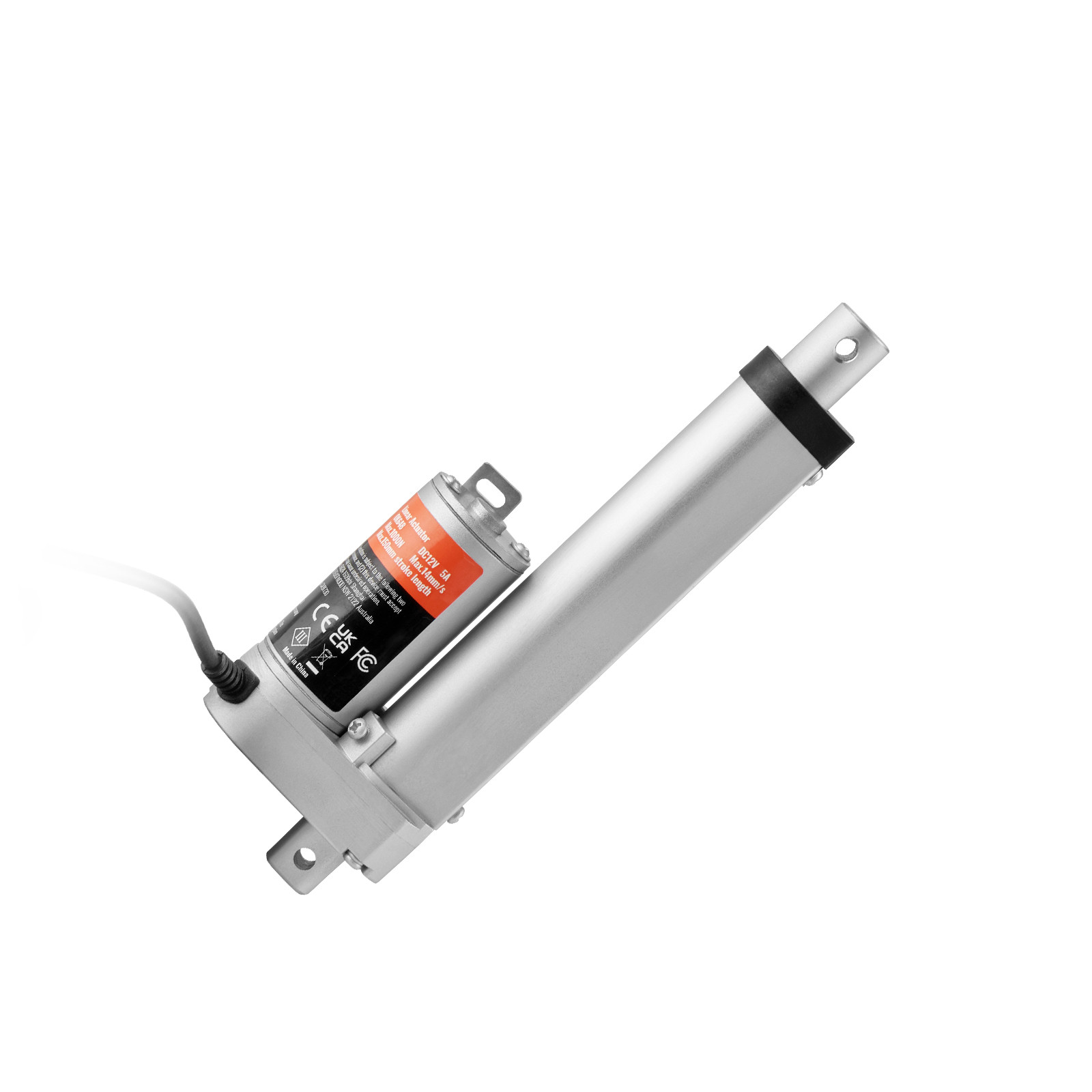 VEVOR Linear Actuator 12V 4 Inch High Load 330lbs/1500N 0.19″/s IP54 Protection