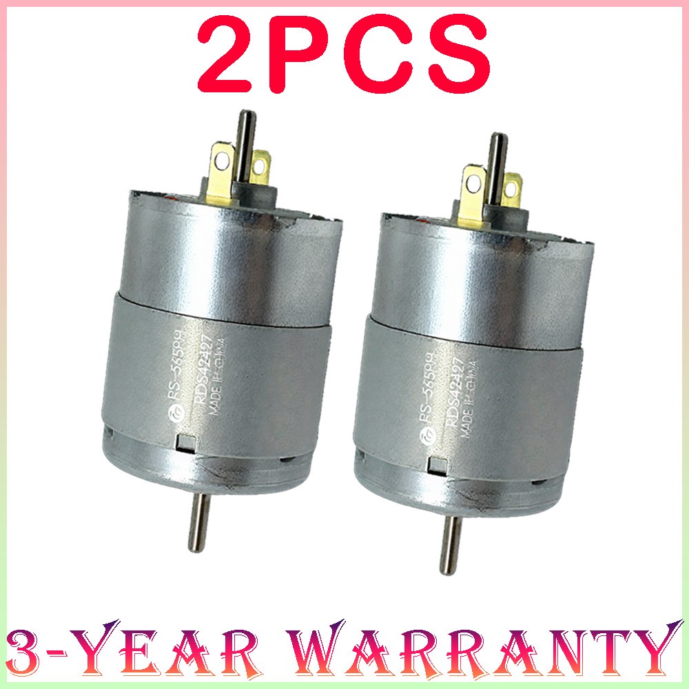 2Pcs RS-365PH 365SH DC 6V-24V 12V 4000RPM Dual Shaft Round Electric Motor USA
