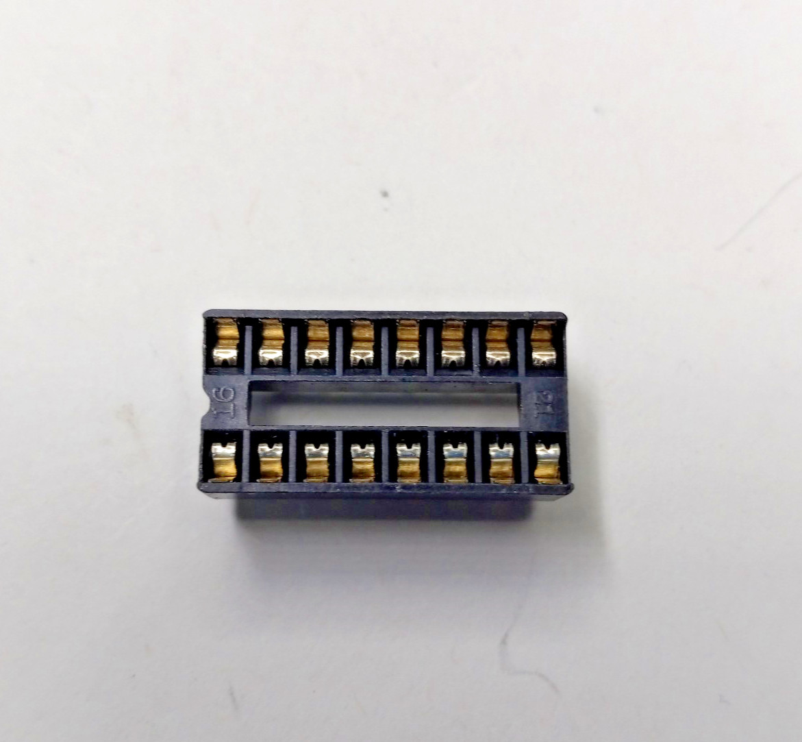 Lot of 16-Pin Low Profile IC Socket PCB Mount DIP