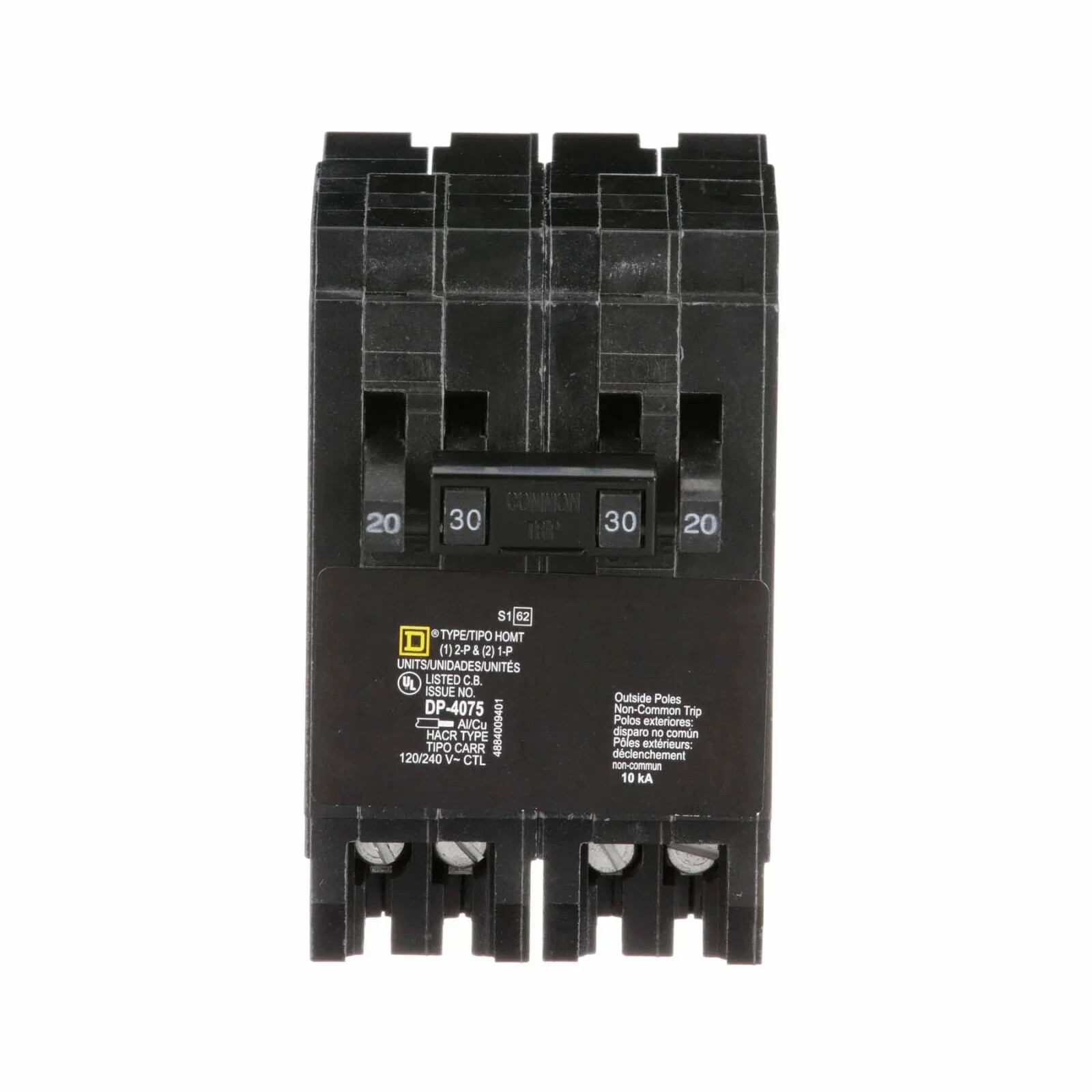 SQUARE D HOMT2020230 HOMELINE BREAKER 4 POLES 20/30AMPS NSNP
