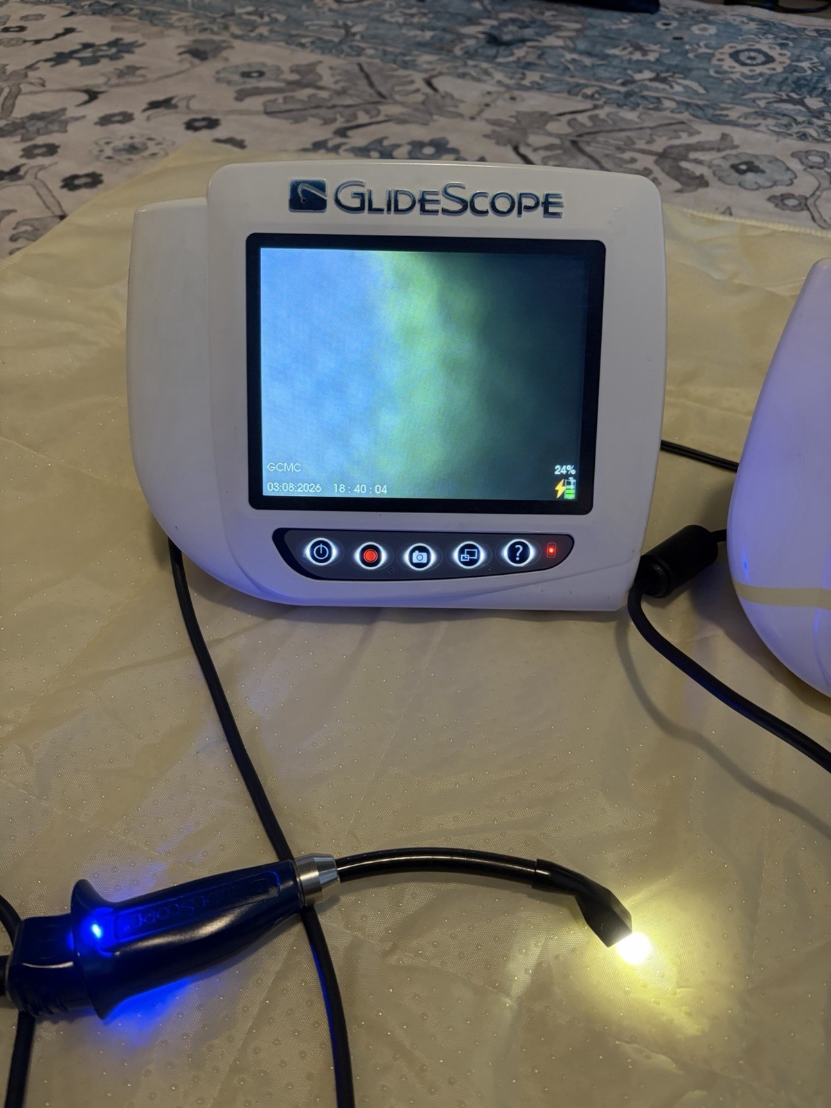 3x GlideScope Monitors w/ Camera Probe Parts/Repair Tested