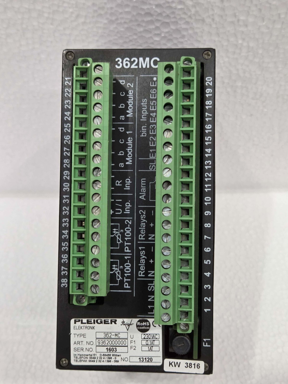 PLEIGER ELEKTRONIK 362MC MULTI FUNCTION CONTROLLER Art.No.9362000000 FAST SHIPPI