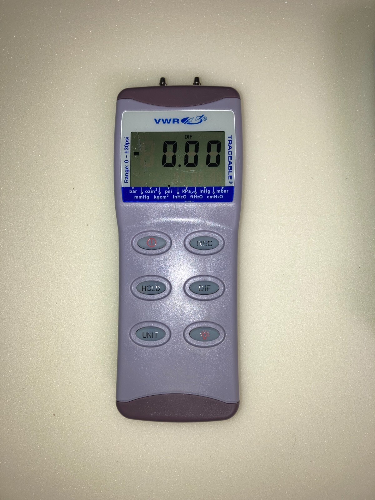 Traceable 3460 Manometer/Pressure/Vacuum Gauge, -5 to 5 PSI – Used